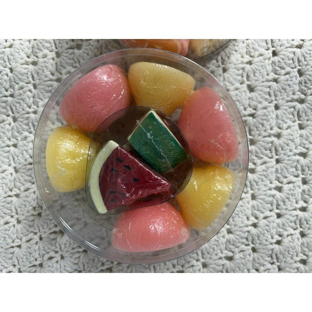 2 Kimberly’s Floating Candles Bougies Set Of 9 Oranges Lemons Watermelon Fruits